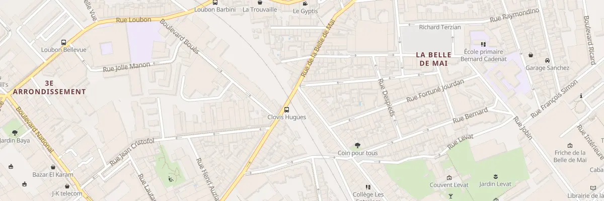 Plan du 83 Rue clovis hugues à Marseille 3e Arrondissement