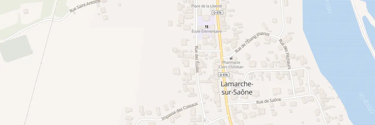 Plan du 34 Rue des Ecoles à Lamarche-sur-Saône