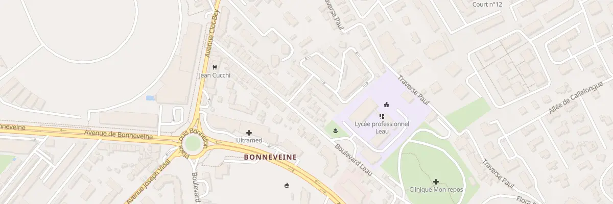 Plan du 51 Bd Leau à Marseille 8e Arrondissement