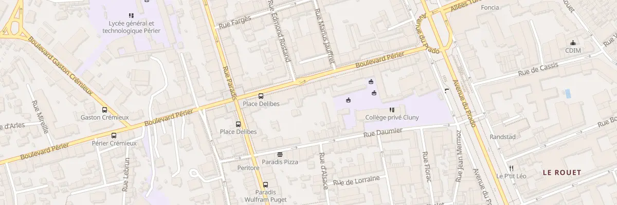 Plan du 45 Bd Perier à Marseille 8e Arrondissement