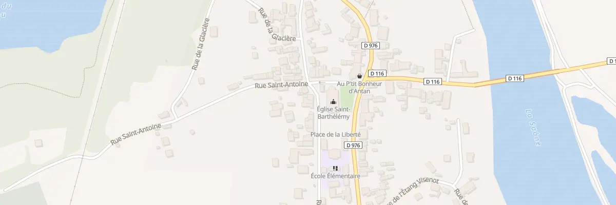 Plan du 6 Rue des Ecoles à Lamarche-sur-Saône