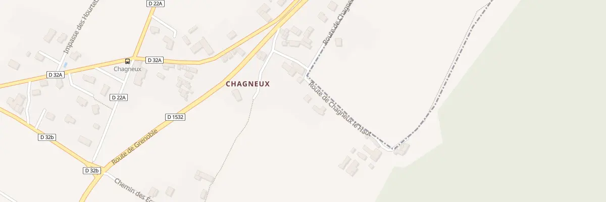 Plan du 316 Rte de Chagneux-le-Haut à Izeron
