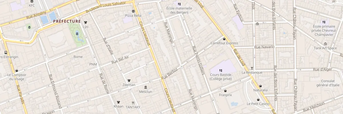 Plan du 42 Rue marengo à Marseille 6e Arrondissement