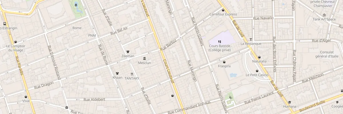 Plan du 109 Crs Lieutaud à Marseille 6e Arrondissement