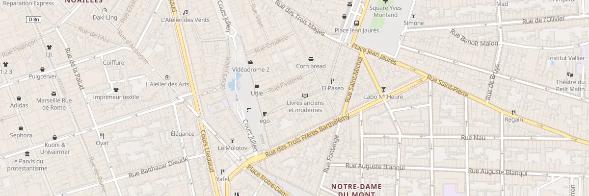Plan du 15 Rue bussy l’indien à Marseille 6e Arrondissement