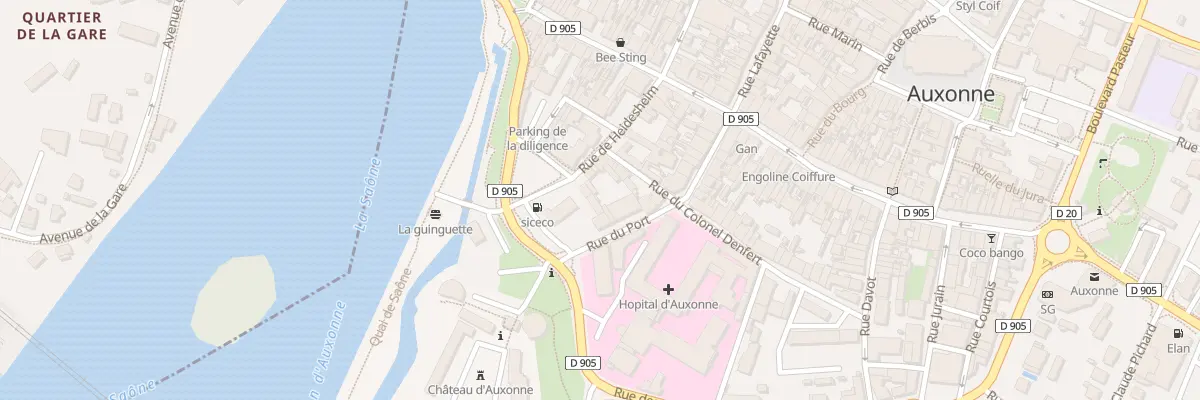 Plan du 23 Rue du Port à Auxonne