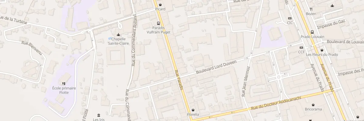 Plan du 391B Rue paradis à Marseille 8e Arrondissement