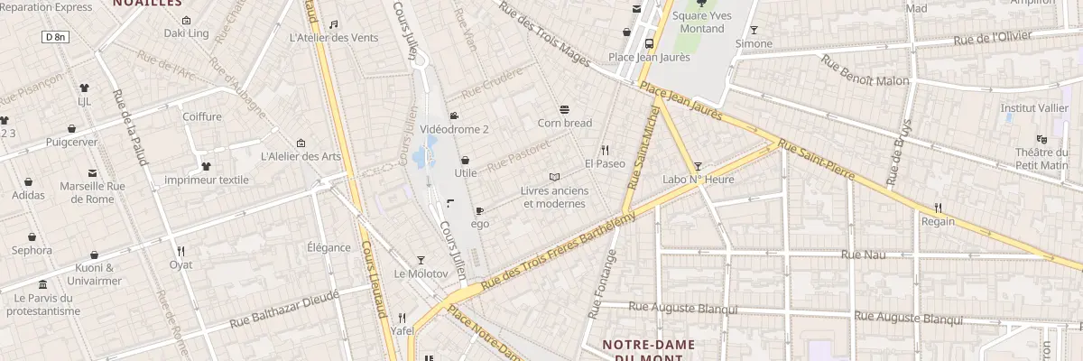 Plan du 17 Rue bussy l’indien à Marseille 6e Arrondissement