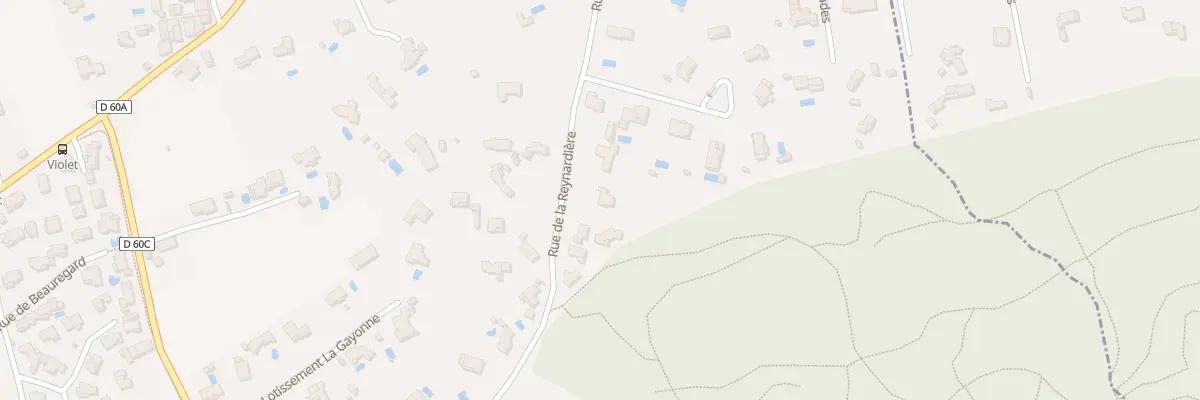 Plan du 534 Rue de la Reynardiere à Cabriès