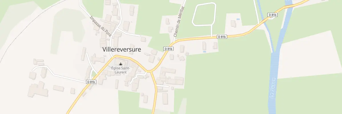 Plan du 1371 Rte de Bourg à Villereversure