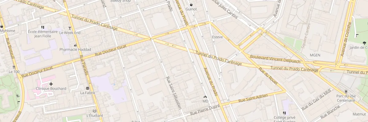 Plan du 54 Av du Prado à Marseille 6e Arrondissement