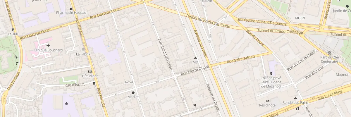 Plan du 71 Rue saint sebastien à Marseille 6e Arrondissement