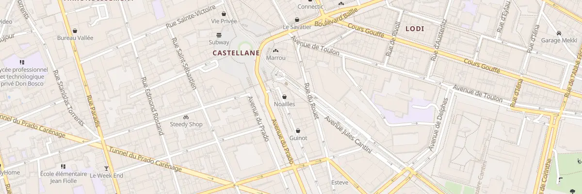 Plan du 3 Av du Prado à Marseille 6e Arrondissement