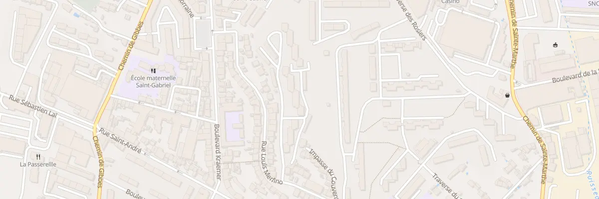 Plan du 57 Rue louis merlino à Marseille 14e Arrondissement