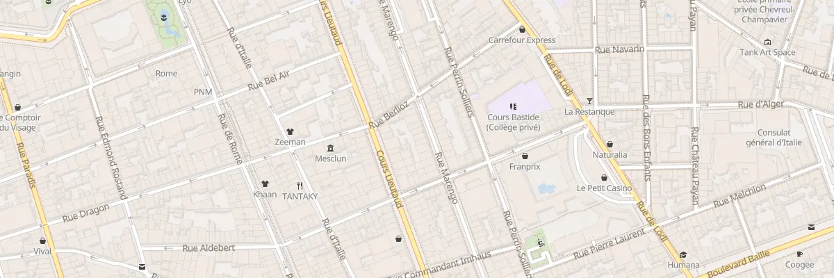Plan du 62 Rue marengo à Marseille 6e Arrondissement
