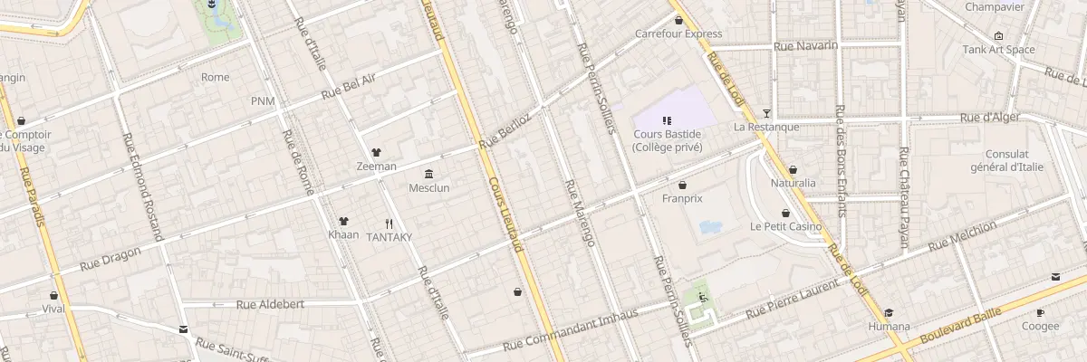 Plan du 66 Rue marengo à Marseille 6e Arrondissement