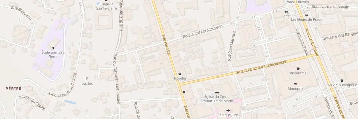 Plan du 403 Rue paradis à Marseille 8e Arrondissement