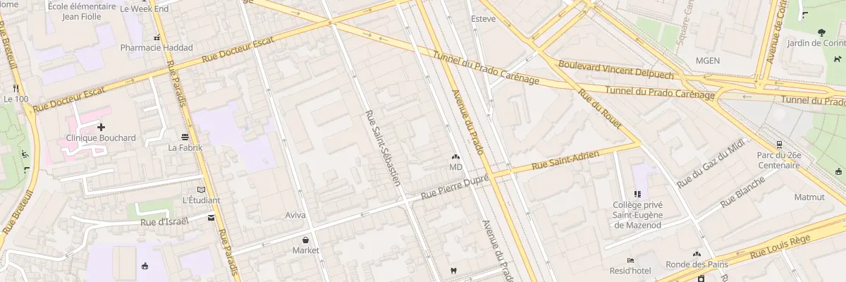 Plan du 76 Av du Prado à Marseille 6e Arrondissement