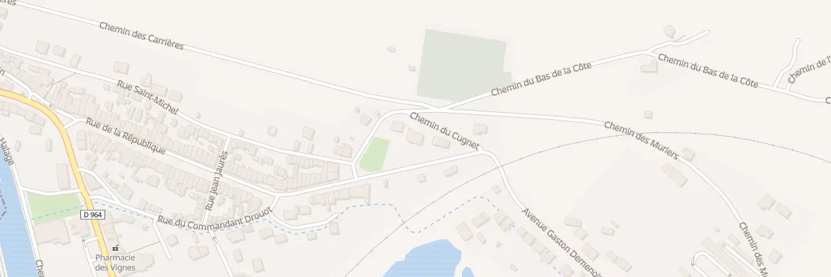 Plan du 105 Rue de la République à Belleville-sur-Meuse