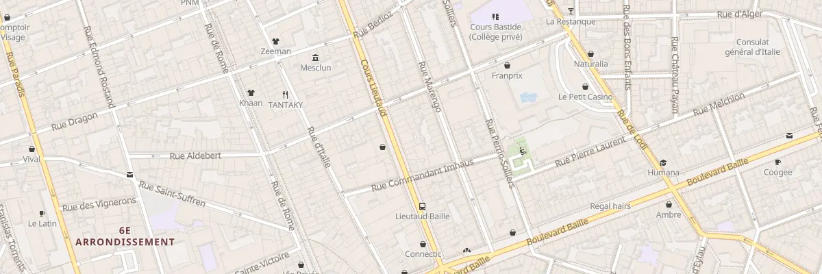 Plan du 131 Crs Lieutaud à Marseille 6e Arrondissement