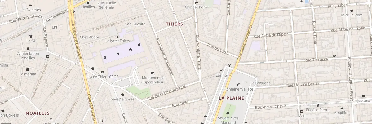Plan du 72 Rue curiol à Marseille 1er Arrondissement
