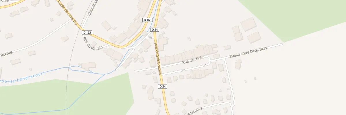 Plan du 2 Rue des Pres à Dugny-sur-Meuse