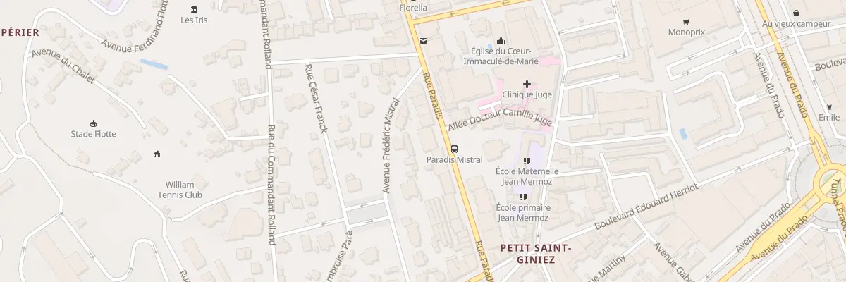 Plan du 496 Rue paradis à Marseille 8e Arrondissement