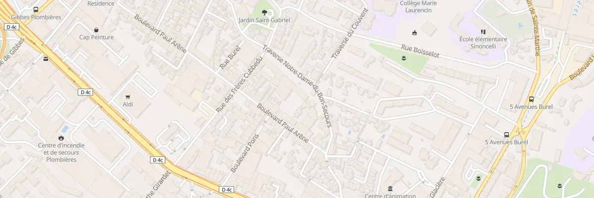 Plan du 93 Tra Ntre-Dame Bon Secours à Marseille 14e Arrondissement