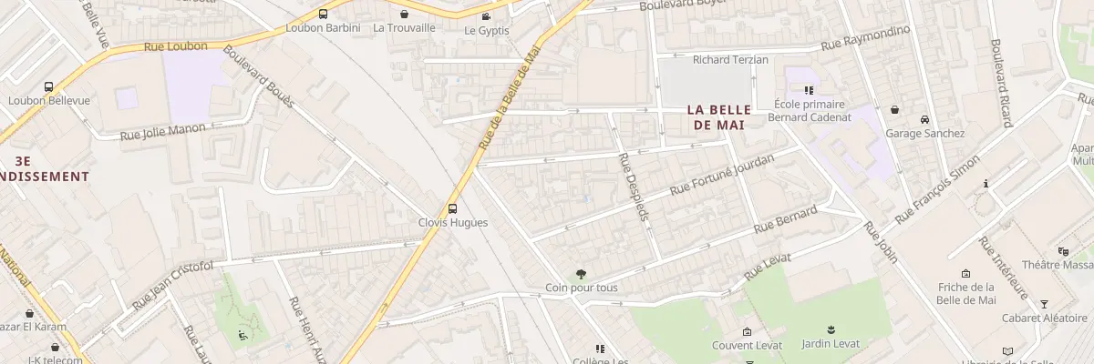 Plan du 14 Rue roger schiaffini à Marseille 3e Arrondissement