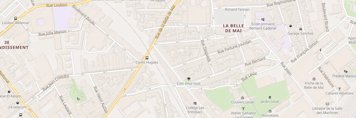 Plan du 1 Rue fortune jourdan à Marseille 3e Arrondissement