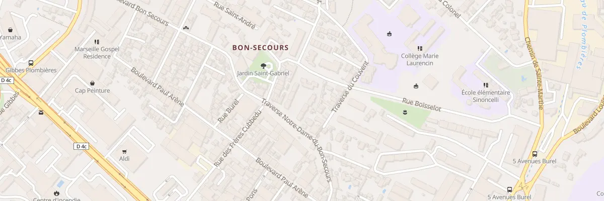 Plan du 122A Tra Ntre-Dame Bon Secours à Marseille 14e Arrondissement