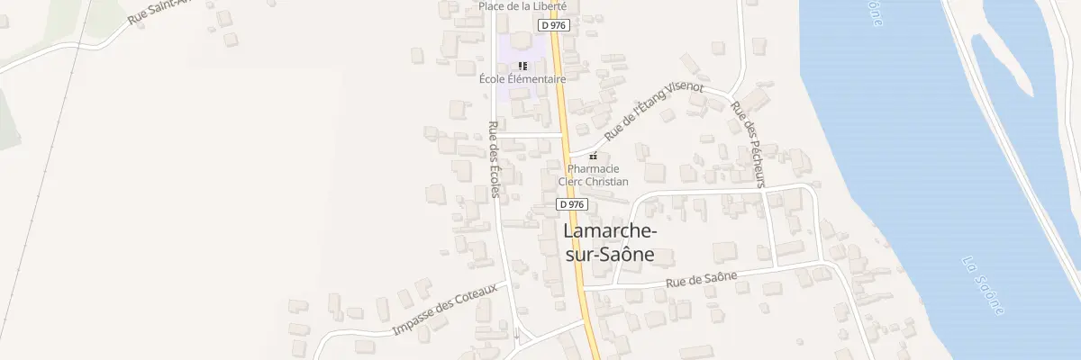 Plan du 26 Rue General de Gaulle à Lamarche-sur-Saône