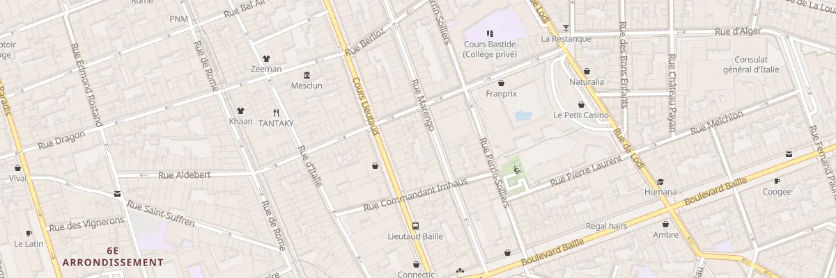 Plan du 82 Rue marengo à Marseille 6e Arrondissement