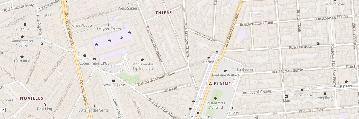 Plan du 82 Rue curiol à Marseille 1er Arrondissement