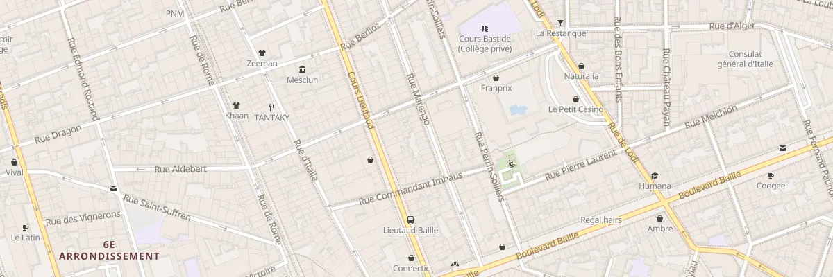 Plan du 84 Rue marengo à Marseille 6e Arrondissement