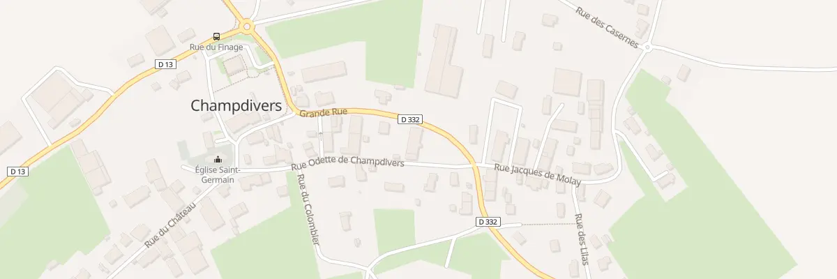 Plan du 7 Rue Odette de Champdivers à Champdivers