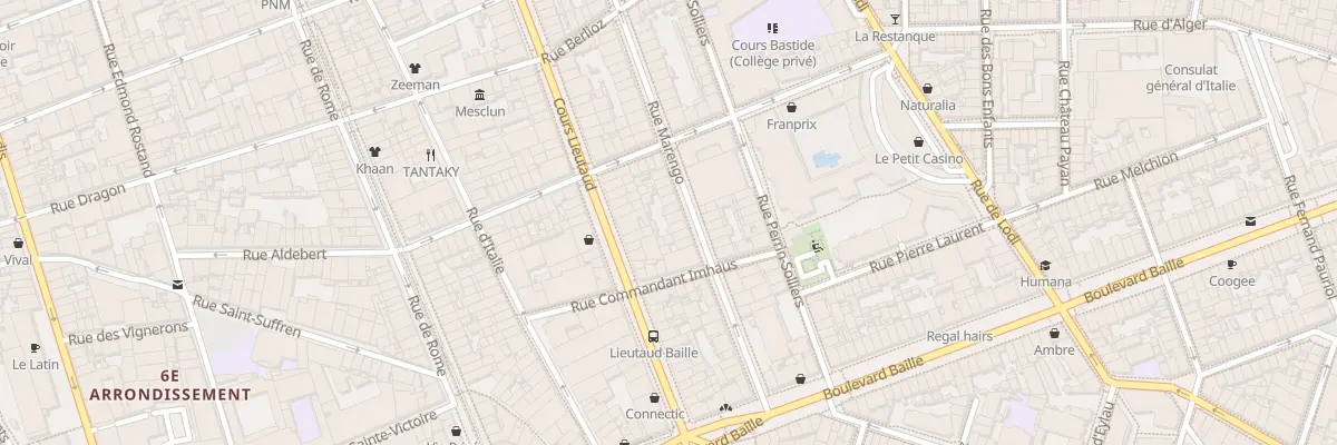 Plan du 88 Rue marengo à Marseille 6e Arrondissement