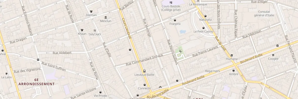 Plan du 92 Rue marengo à Marseille 6e Arrondissement
