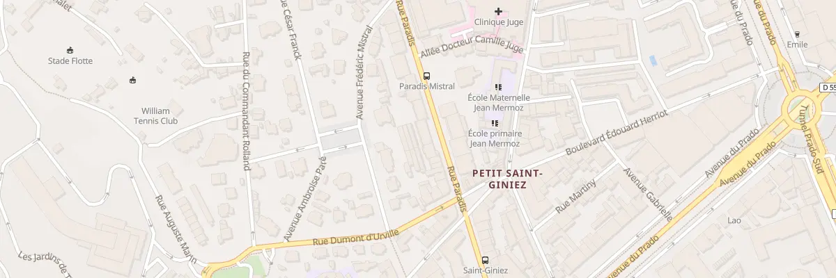 Plan du 504 Rue paradis à Marseille 8e Arrondissement