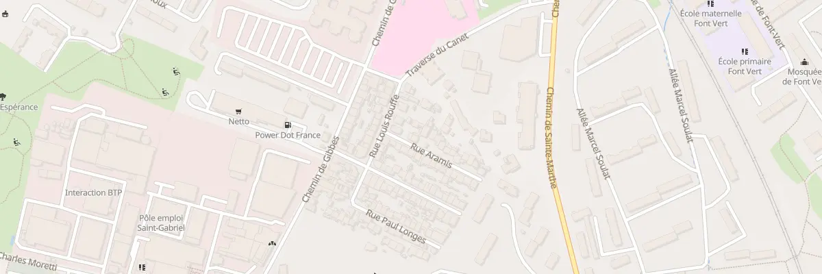 Plan du 7 Rue aramis à Marseille 14e Arrondissement