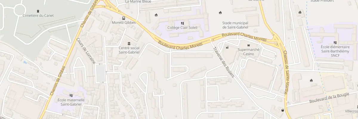 Plan du 90 Bd Charles Moretti à Marseille 14e Arrondissement