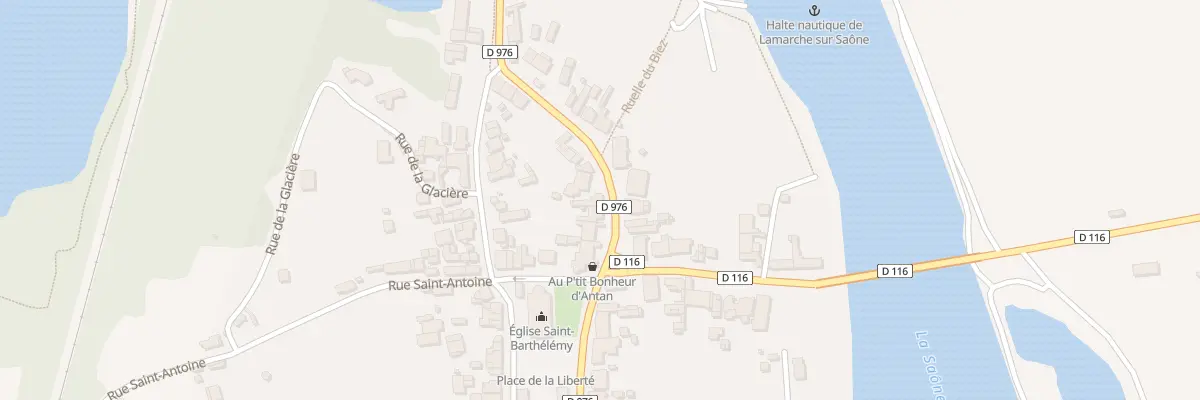 Plan du 12 Rue General de Gaulle à Lamarche-sur-Saône