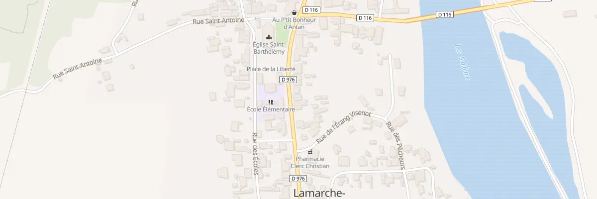 Plan du 45 Rue General de Gaulle à Lamarche-sur-Saône