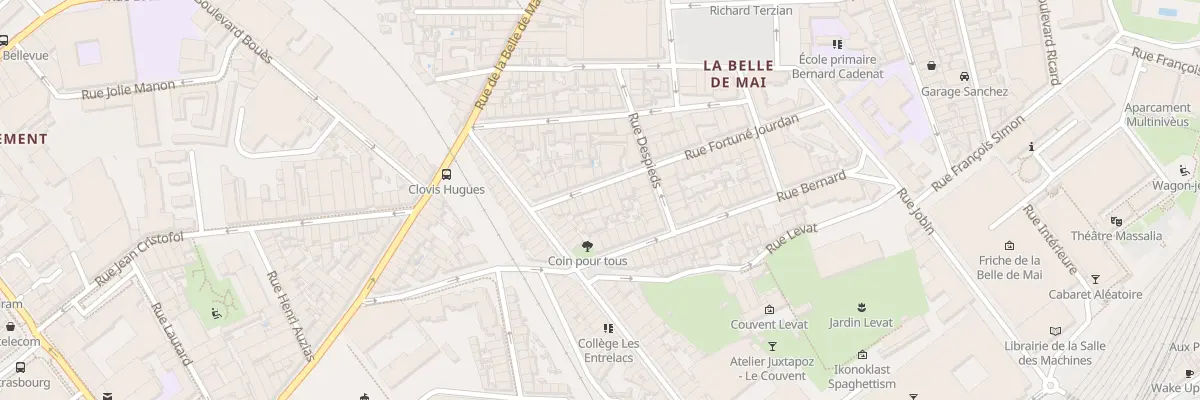 Plan du 12 Rue fortune jourdan à Marseille 3e Arrondissement