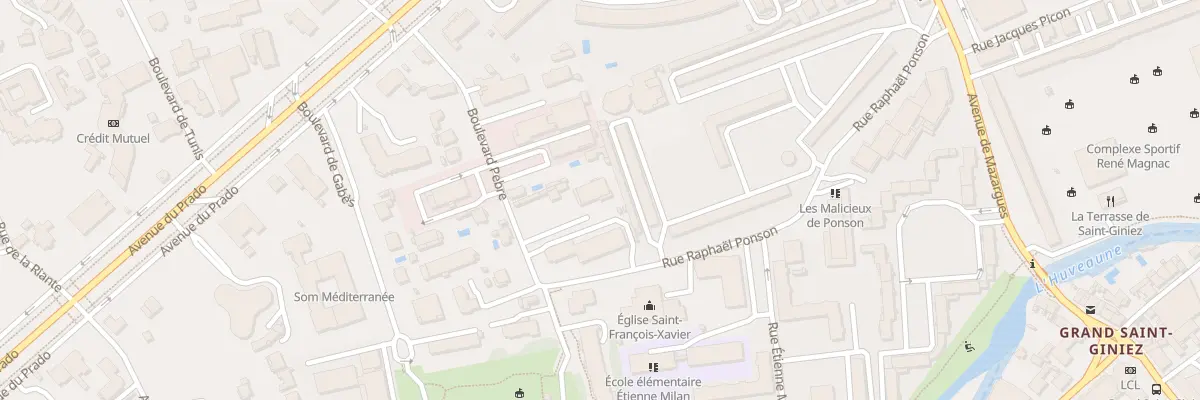 Plan du 15 Bd Pebre à Marseille 8e Arrondissement