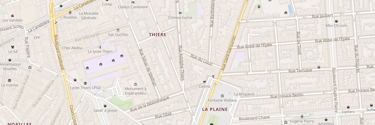 Plan du 69 Rue adolphe thiers à Marseille 1er Arrondissement