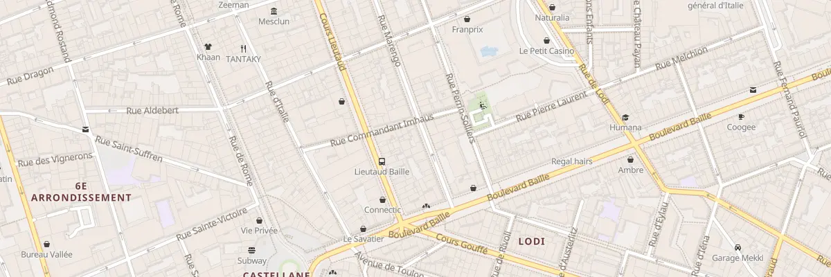 Plan du 100 Rue marengo à Marseille 6e Arrondissement