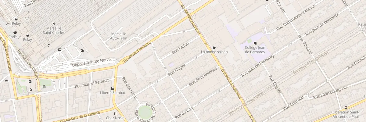 Plan du 51 Rue flegier à Marseille 1er Arrondissement