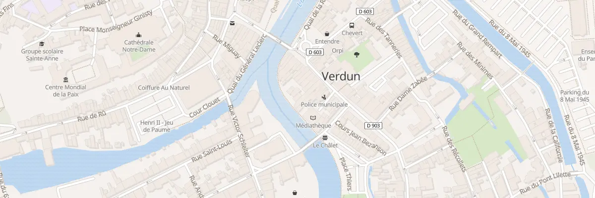 Plan du 101 Rue du Président Poincaré à Verdun