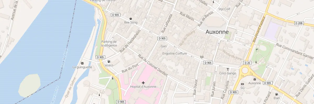 Plan du 8 Rue Docteur Gaston Roussel à Auxonne
